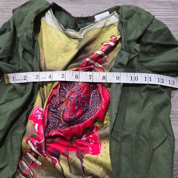 Monster Within Gruesome Heart Beating Halloween Costume w. Mask Kids Size Large - Picture 5 of 7